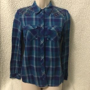 GUESS Flanel Button Down Shirt
